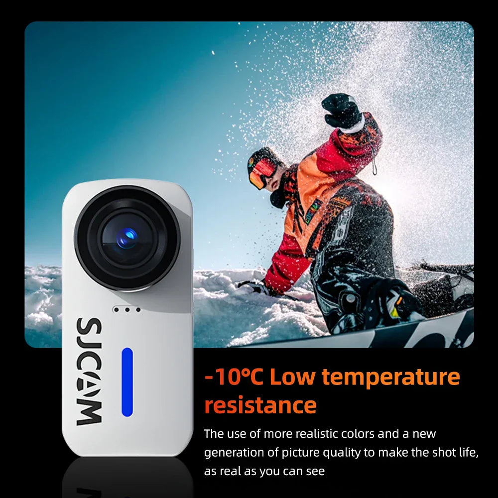 4K Action Camera with 6-Axis Gyro Stabilization White